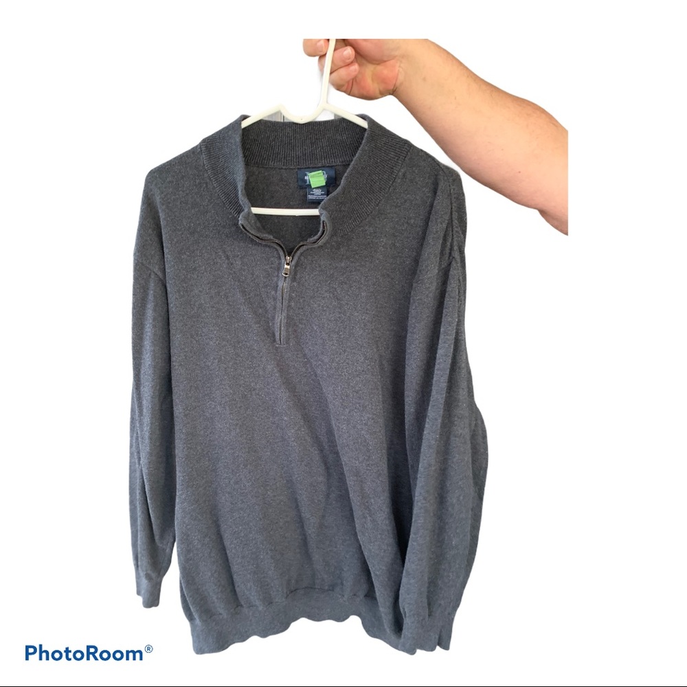 Men’s Big & Tall 3XL Pullover Sweater Gray